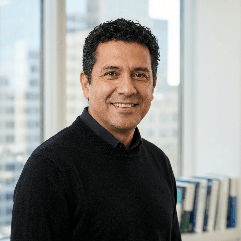 Carlos smiling and healthy